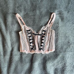 Victoria’s Secret Dream Angels Pink Black Corset